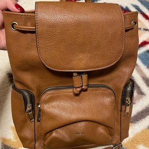 ALDO brown leather backpack